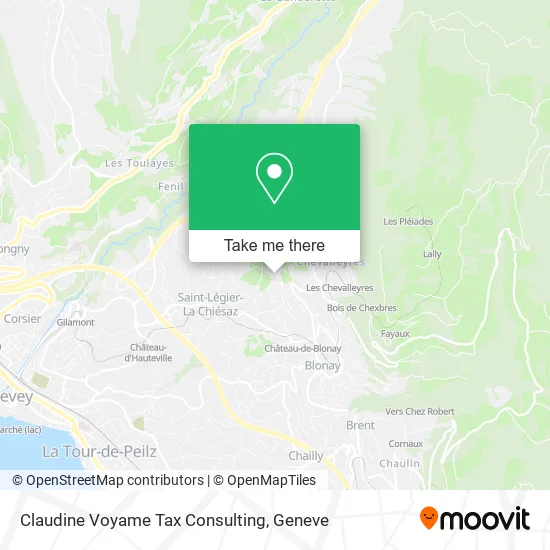 Claudine Voyame Tax Consulting map