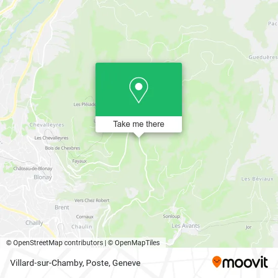 Villard-sur-Chamby, Poste map