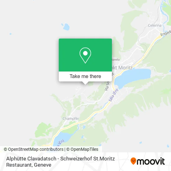 Alphütte Clavadatsch - Schweizerhof St.Moritz Restaurant map