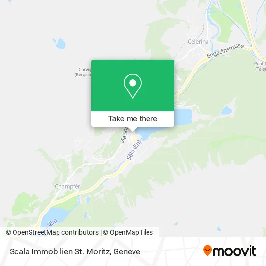 Scala Immobilien St. Moritz map