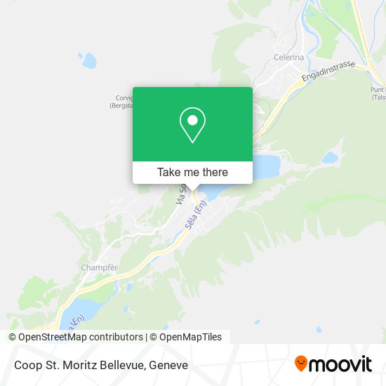 Coop St. Moritz Bellevue map