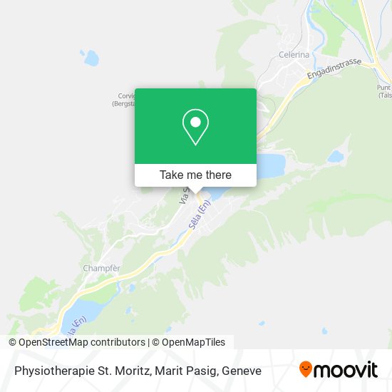 Physiotherapie St. Moritz, Marit Pasig map