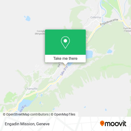 Engadin Mission map