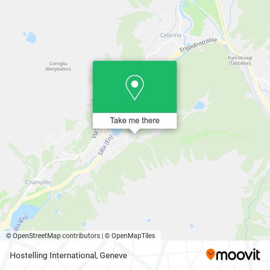 Hostelling International map