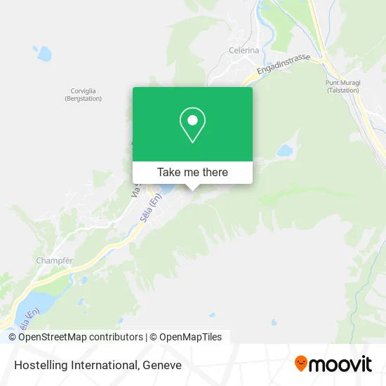 Hostelling International map