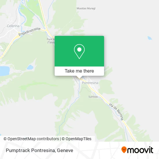 Pumptrack Pontresina map