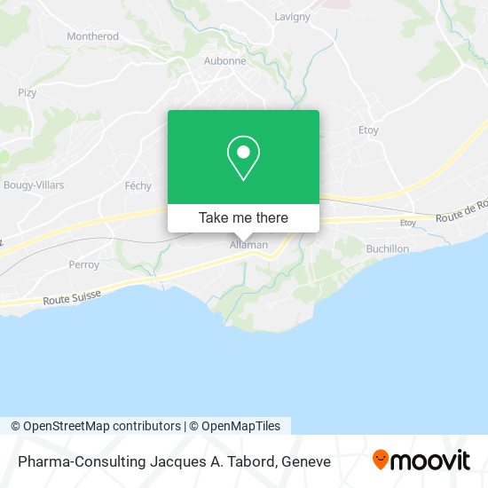 Pharma-Consulting Jacques A. Tabord map
