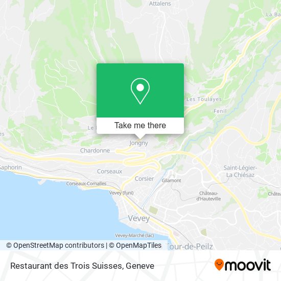 Restaurant des Trois Suisses map