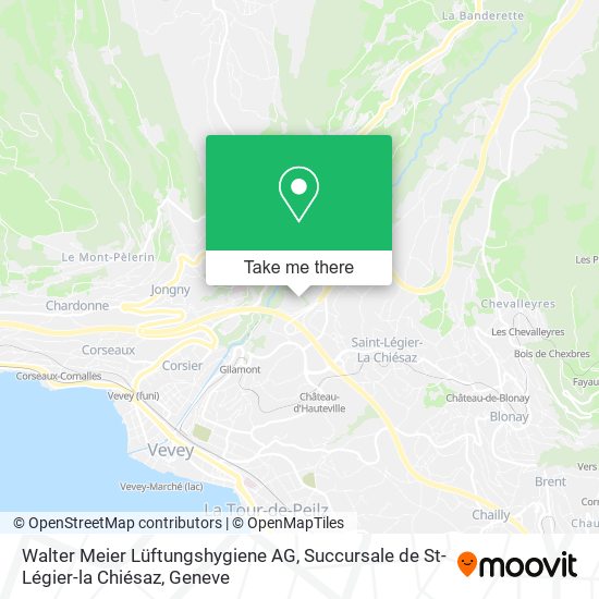Walter Meier Lüftungshygiene AG, Succursale de St-Légier-la Chiésaz map