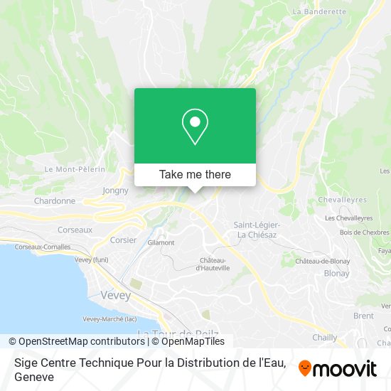 Sige Centre Technique Pour la Distribution de l'Eau map