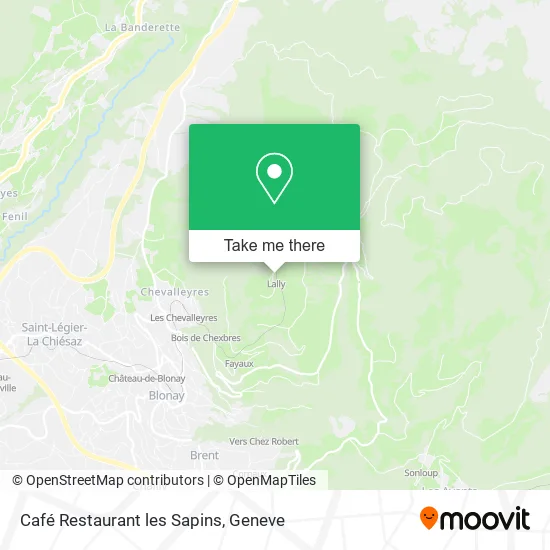 Café Restaurant les Sapins map