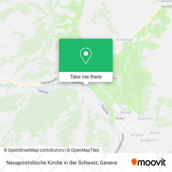 Neuapostolische Kirche in der Schweiz map