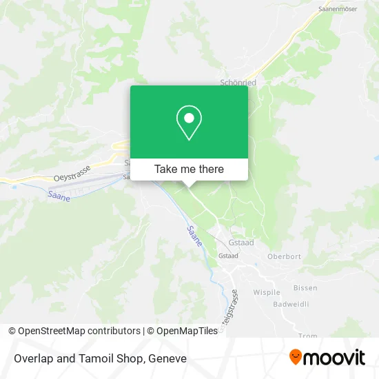 Overlap and Tamoil Shop map