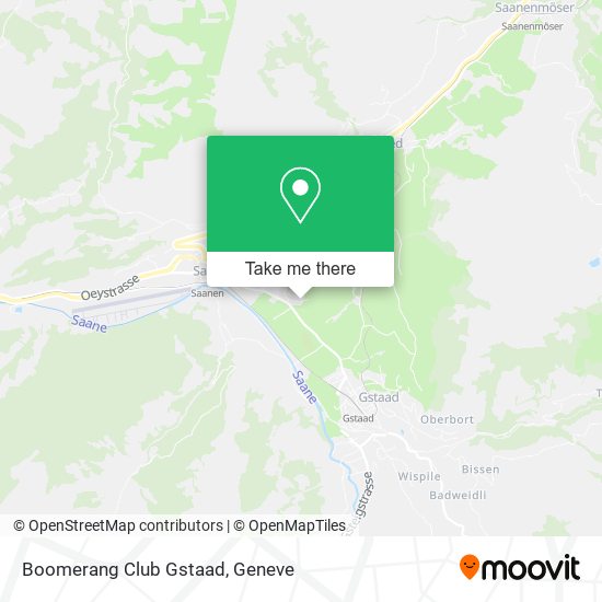 Boomerang Club Gstaad map