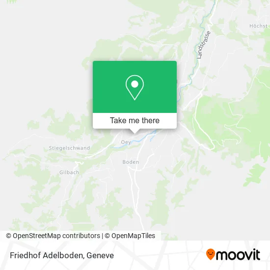 Friedhof Adelboden map