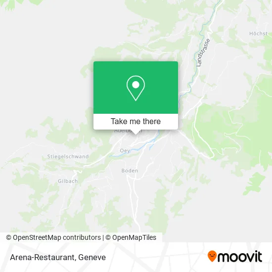 Arena-Restaurant map