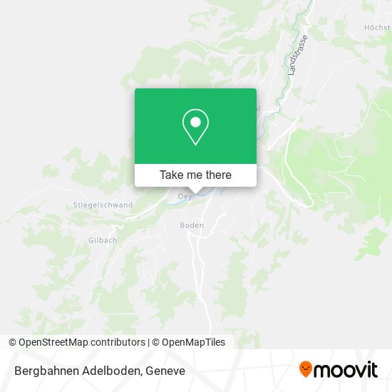 Bergbahnen Adelboden map