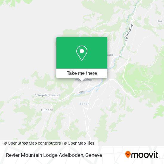 Revier Mountain Lodge Adelboden map