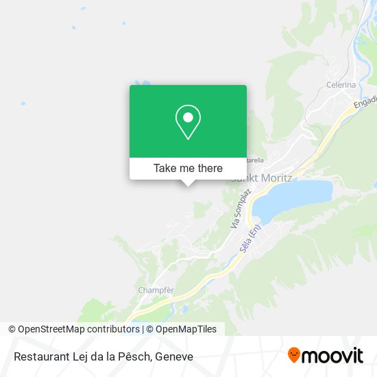 Restaurant Lej da la Pêsch map