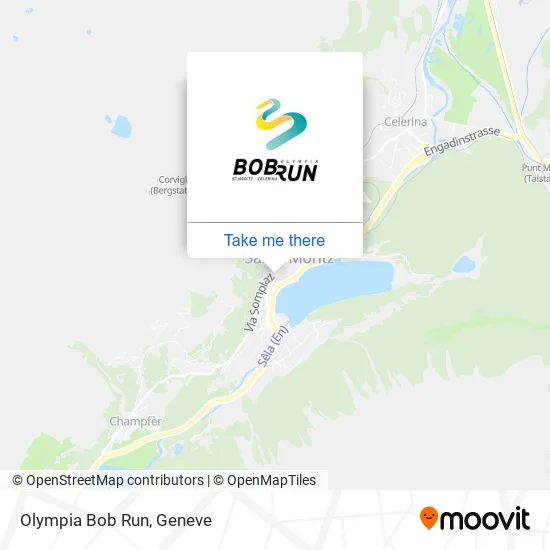 Olympia Bob Run map