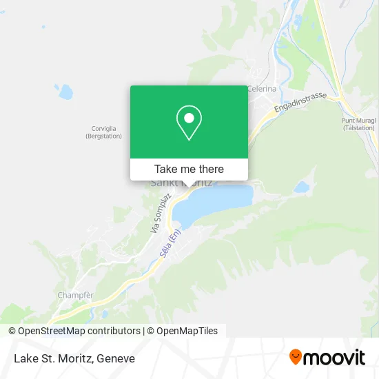 Lake St. Moritz map