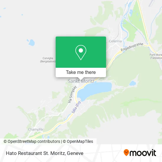 Hato Restaurant St. Moritz map