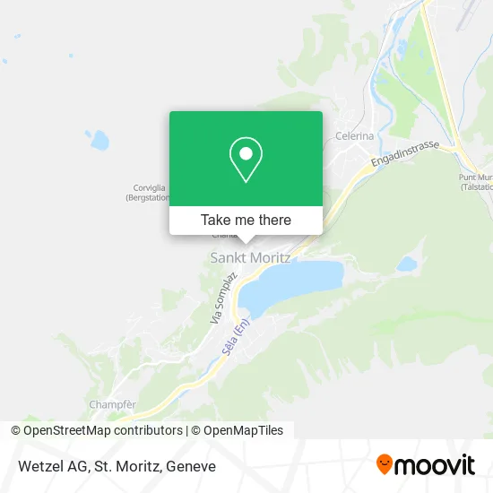Wetzel AG, St. Moritz map