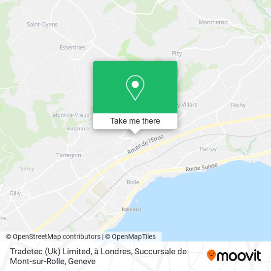 Tradetec (Uk) Limited, à Londres, Succursale de Mont-sur-Rolle map