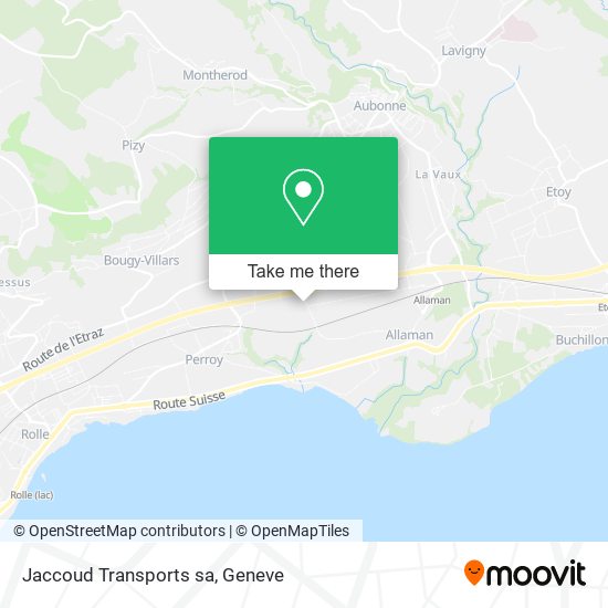 Jaccoud Transports sa map
