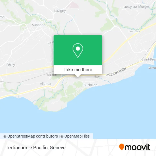 Tertianum le Pacific map