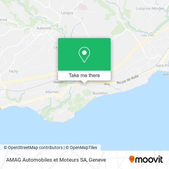 AMAG Automobiles et Moteurs SA map