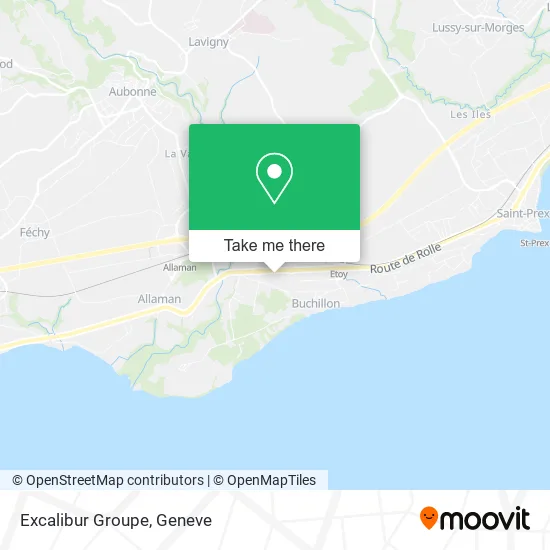 Excalibur Groupe map