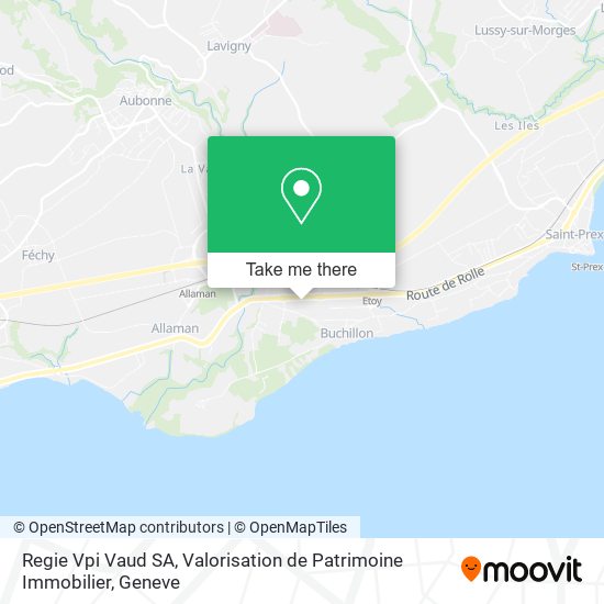 Regie Vpi Vaud SA, Valorisation de Patrimoine Immobilier Karte