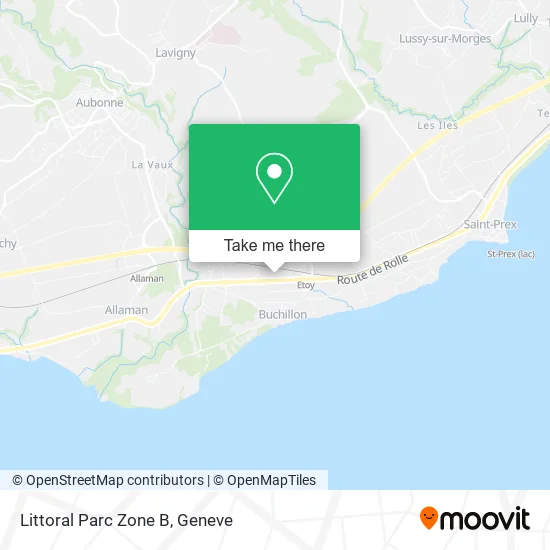 Littoral Parc Zone B map