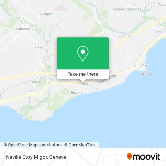 Naville Etoy Migor map