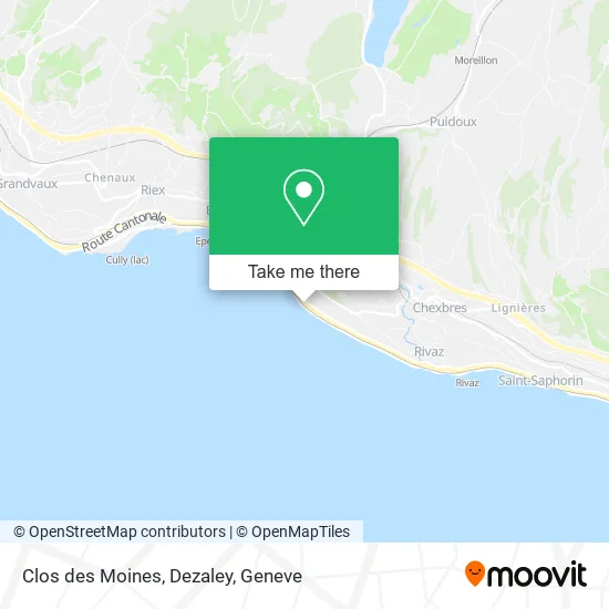 Clos des Moines, Dezaley map