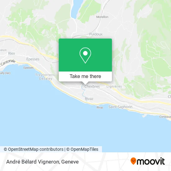 André Bélard Vigneron map