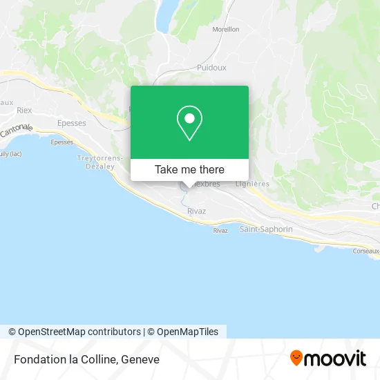Fondation la Colline map