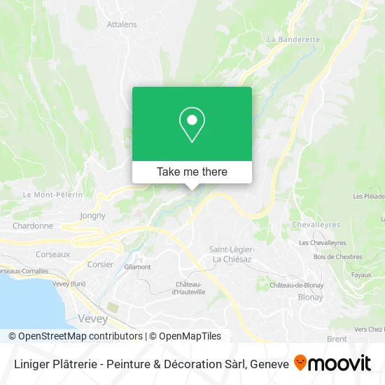 Liniger Plâtrerie - Peinture & Décoration Sàrl map