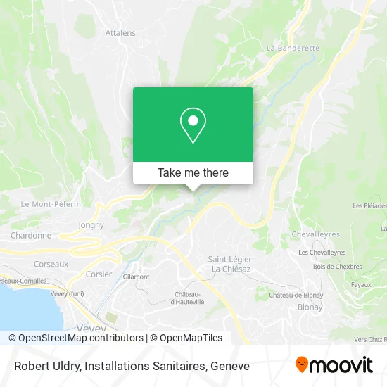 Robert Uldry, Installations Sanitaires map