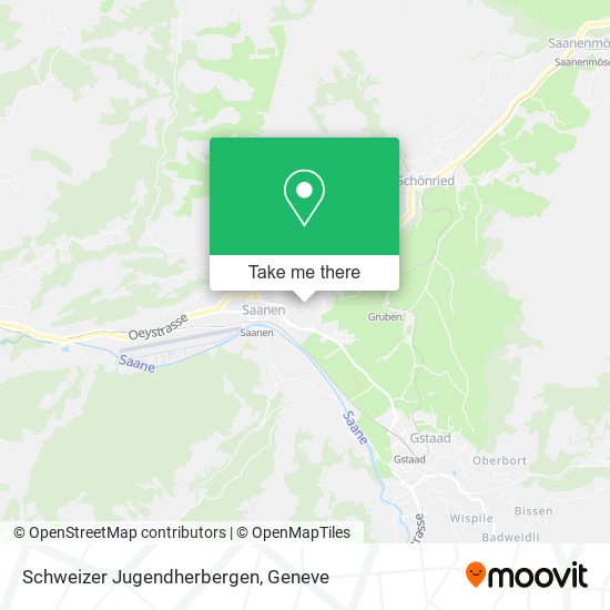 Schweizer Jugendherbergen map