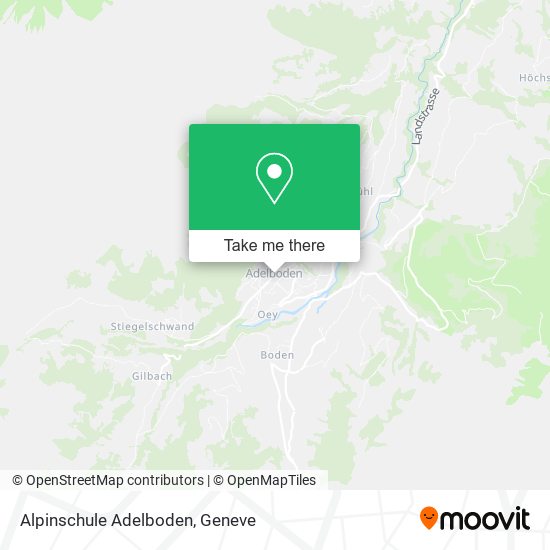 Alpinschule Adelboden map