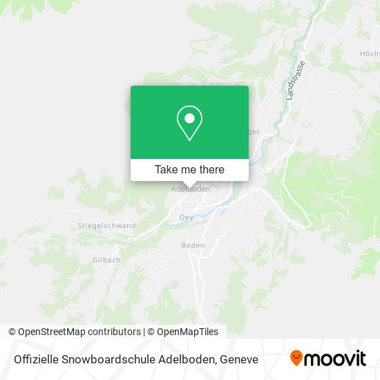 Offizielle Snowboardschule Adelboden map