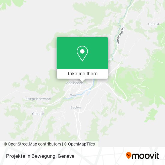 Projekte in Bewegung map