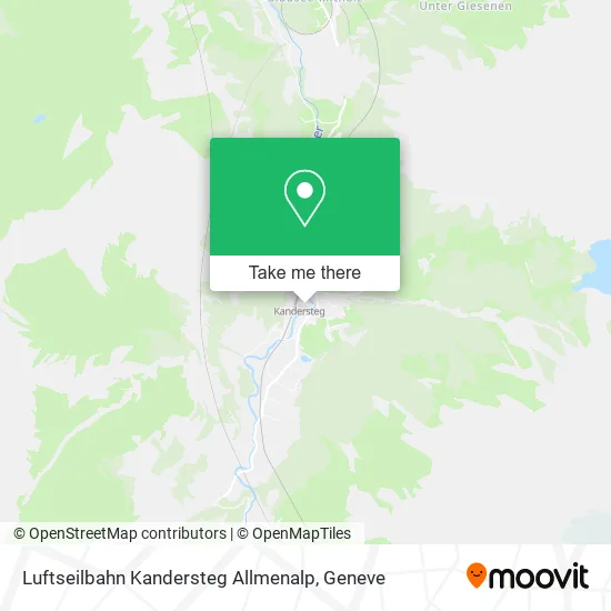 Luftseilbahn Kandersteg Allmenalp map