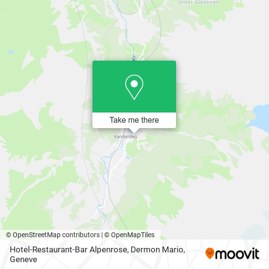 Hotel-Restaurant-Bar Alpenrose, Dermon Mario map