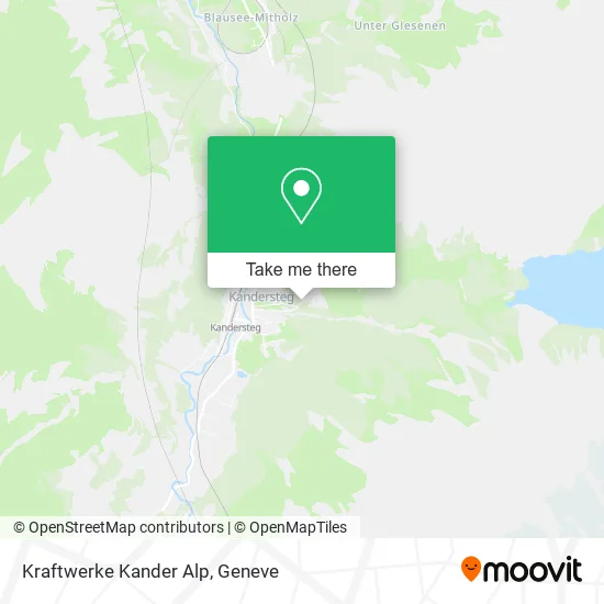 Kraftwerke Kander Alp map