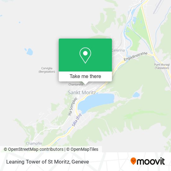 Leaning Tower of St Moritz map