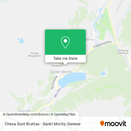 Chesa Suot Brattas - Sankt Moritz map