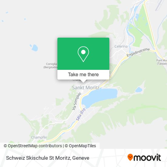 Schweiz Skischule St Moritz map